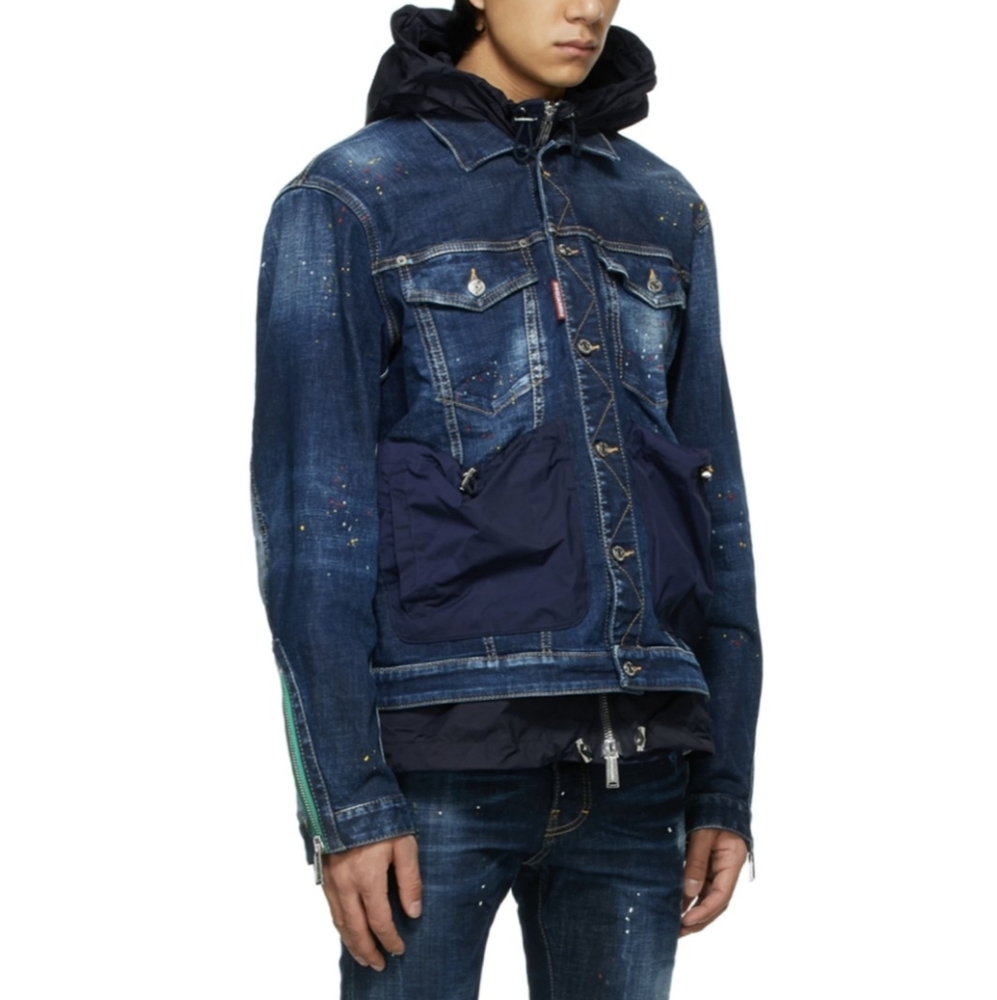 DSQUARED2 Two-In-One Hybrid Techno Dan Jacket